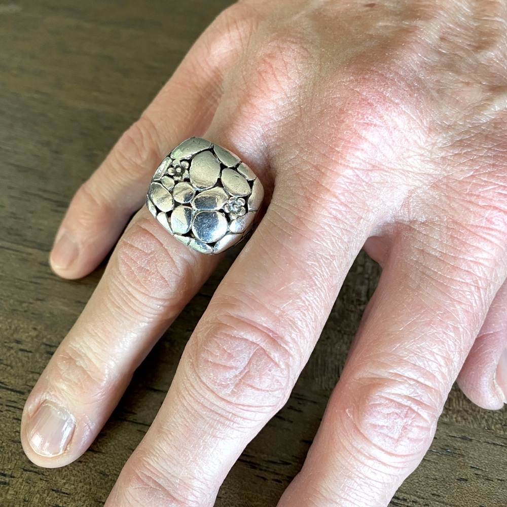 Pretty Sterling Silver Ring - image 1